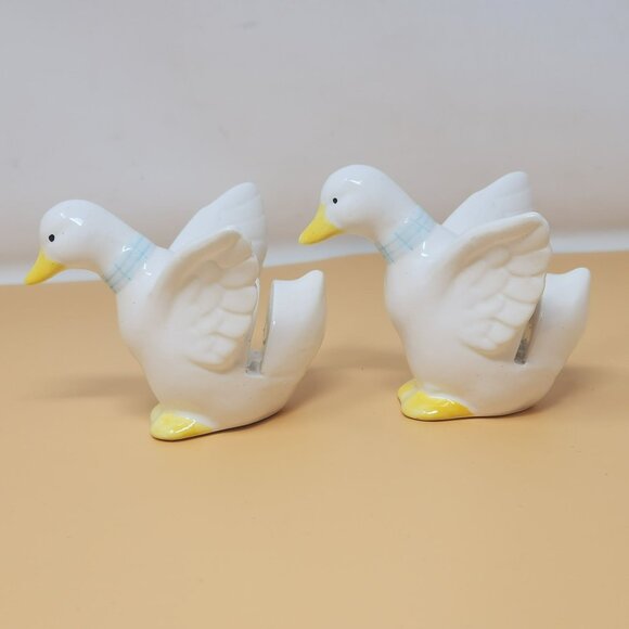 Vintage George Good Napkin/Card Holder Ceramic Duck Made In Taiwan - Picture 2 of 11